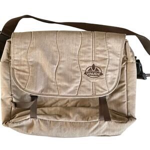 Vaude Light Brown Messenger Bag Commuter Bag Laptop Bag Satchel Travel